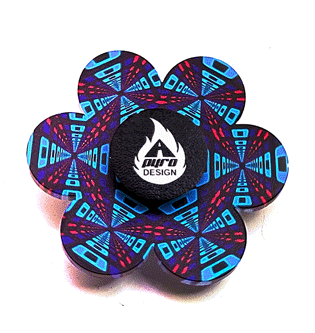 Psychedelic Tunnel *Please Read Info Before Purchase/ Phone, Tablet or Handheld Spinner Viewer Required to View Animation*