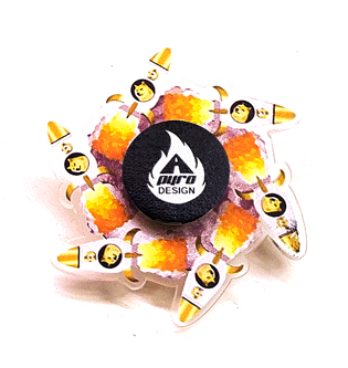 Doge to the Moon Laser *Please Read Info Before Purchase/ Phone, Tablet or Handheld Spinner Viewer Required to View Animation*