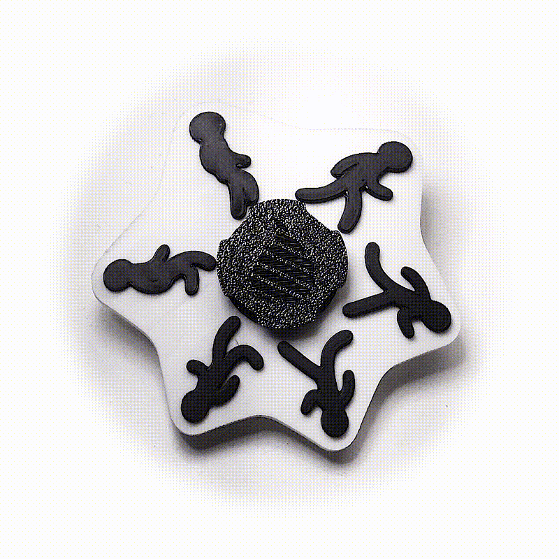 Dual Color Stick Person Animated Spinner (Please Read Description Before Purchase for How To: Viewing Instructions)