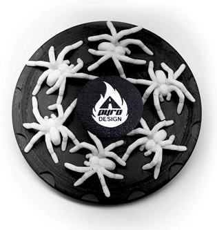 3D White Spiders *Please Read Info Before Purchase/ Phone, Tablet or Handheld Spinner Viewer Required to View Animation*