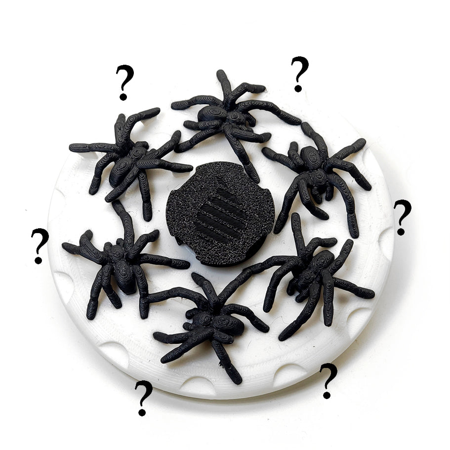 Dual Color 3D Spiders Animated Spinner (Please Read Description Before Purchase for How To: Viewing Instructions)