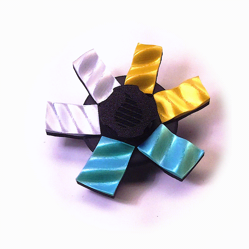 Multi Color 3D Wave Animated Spinner (Please Read Description Before Purchase for How To: Viewing Instructions)