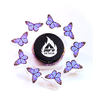 Blue Butterflies *Please Read Info Before Purchase/ Phone, Tablet or Handheld Spinner Viewer Required to View Animation*
