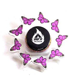 Pink Butterflies *Please Read Info Before Purchase/ Phone, Tablet or Handheld Spinner Viewer Required to View Animation*