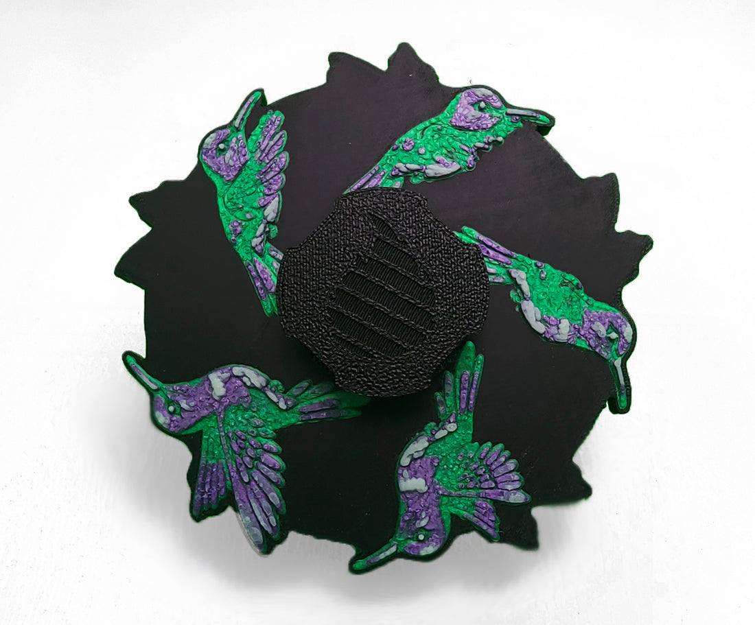 Hummingbird Animated Zoetrope *Please Read Info Before Purchase/ Phone, Tablet or Handheld Spinner Viewer Required to View Animation*