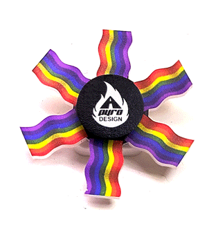 Rainbow Flag *Please Read Info Before Purchase/ Phone, Tablet or Handheld Spinner Viewer Required to View Animation*