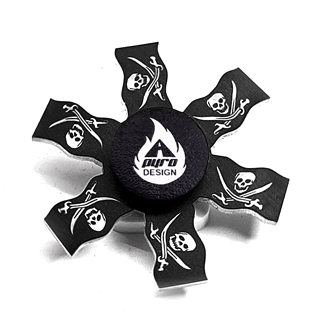 Jolly Roger Flag *Please Read Info Before Purchase/ Phone, Tablet or Handheld Spinner Viewer Required to View Animation*