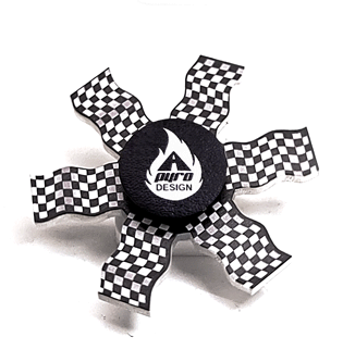 Checkered Flag *Please Read Info Before Purchase/ Phone, Tablet or Handheld Spinner Viewer Required to View Animation*
