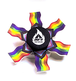 Pride Flag *Please Read Info Before Purchase/ Phone, Tablet or Handheld Spinner Viewer Required to View Animation*