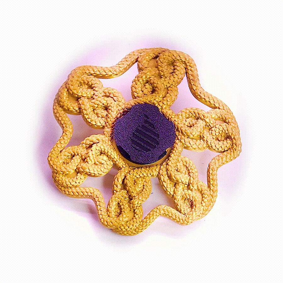 Single Color 3D Auryn Style Snake animated spinner (Please Read Description Before Purchase for How To: Viewing Instructions)