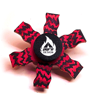 Liquid Blood Flag *Please Read Info Before Purchase/ Phone, Tablet or Handheld Spinner Viewer Required to View Animation*