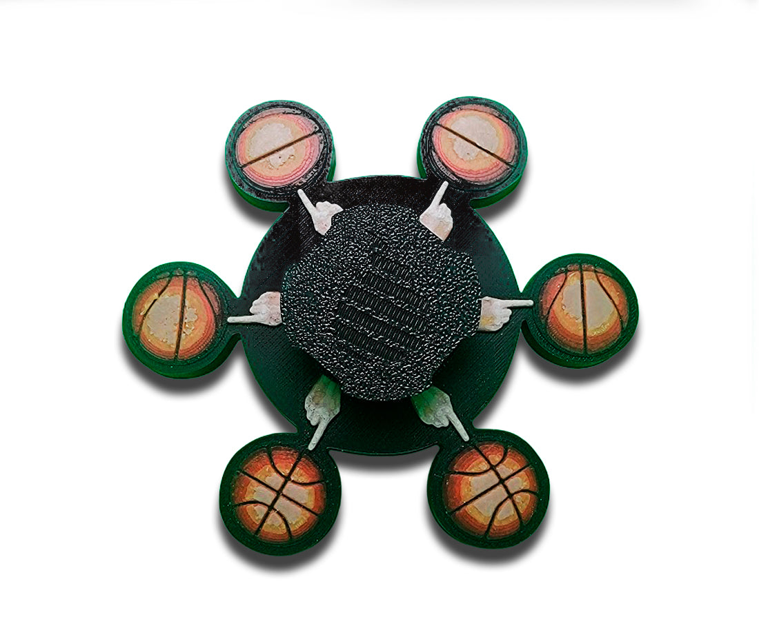 Basketball Animated Zoetrope *Please Read Info Before Purchase/ Phone, Tablet or Handheld Spinner Viewer Required to View Animation*