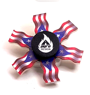 Puerto Rico Flag *Please Read Info Before Purchase/ Phone, Tablet or Handheld Spinner Viewer Required to View Animation*