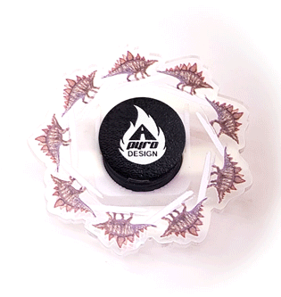 Stegosaurus *Please Read Info Before Purchase/ Phone, Tablet or Handheld Spinner Viewer Required to View Animation*