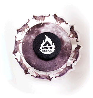 Wolf *Please Read Info Before Purchase/ Phone, Tablet or Handheld Spinner Viewer Required to View Animation*