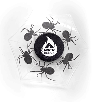 Spider in Web *Please Read Info Before Purchase/ Phone, Tablet or Handheld Spinner Viewer Required to View Animation*