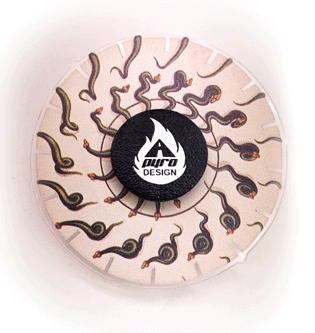 Phenakistoscope Snakes *Please Read Info Prior to Purchase/ Phone, Tablet or Handheld Spinner Viewer Required to View Animation*