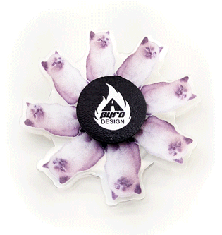 Dizzy Kitten *Please Read Info Before Purchase/ Phone, Tablet or Handheld Spinner Viewer Required to View Animation*