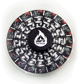 Phenakistoscope Dragon Animated Spinner *Please Read Info Purchase/ Phone, Tablet or Handheld Spinner Viewer Required to View Animation*