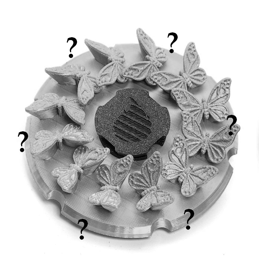Multi Color Butterfly Animated Spinner (Please Read Description Before Purchase for How To: Viewing Instructions)