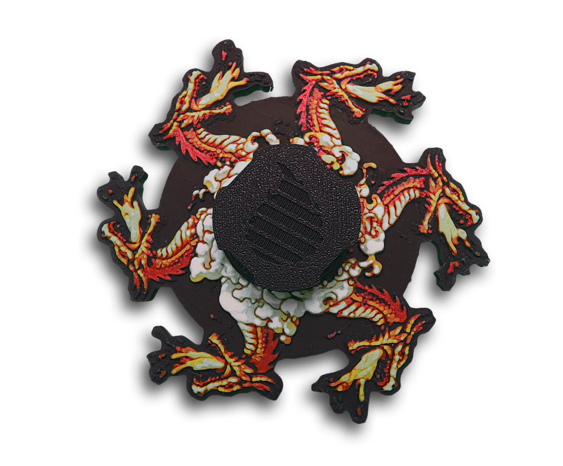 Dragon Animated Zoetrope *Please Read Info Before Purchase/ Phone, Tablet or Handheld Spinner Viewer Required to View Animation*