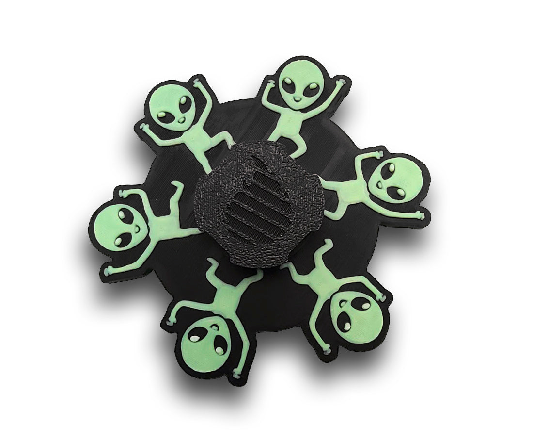 Dancing Alien Animated Zoetrope *Please Read Info Before Purchase/ Phone, Tablet or Handheld Spinner Viewer Required to View Animation*