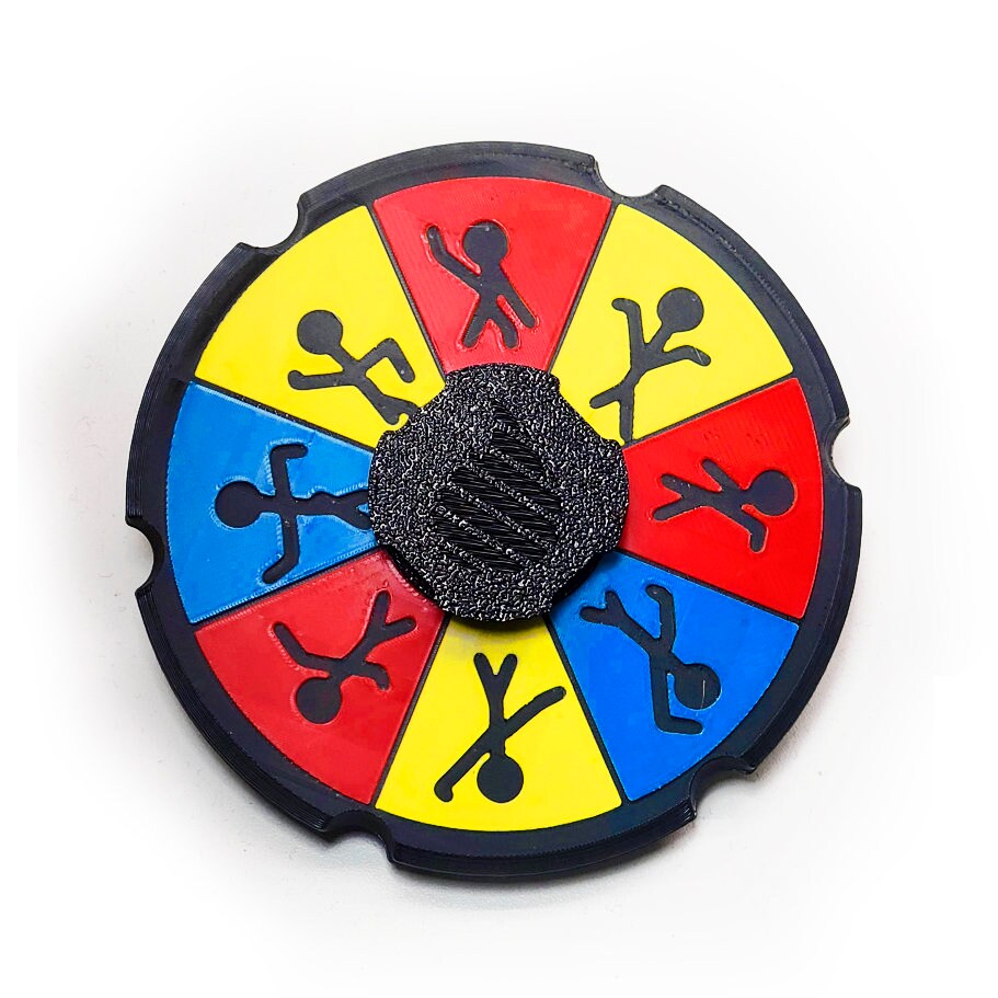 Multi Color Dancing Stick Person Animated Spinner (Please Read Description Before Purchase for How To: Viewing Instructions)