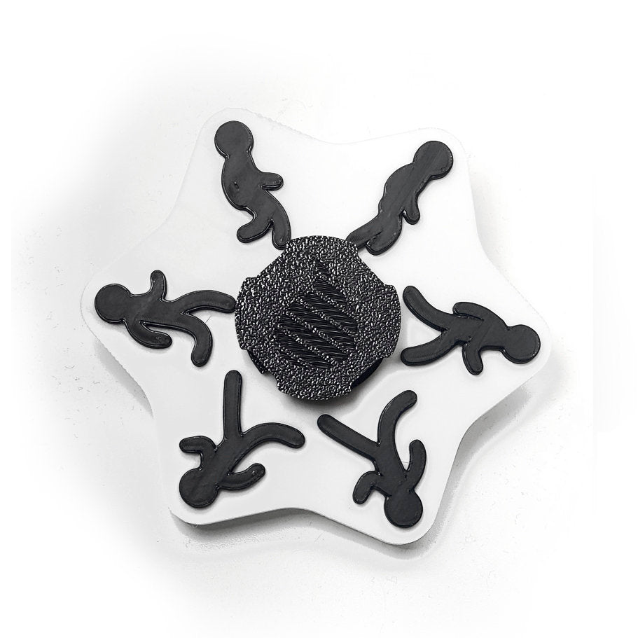 Dual Color Stick Person Animated Spinner (Please Read Description Before Purchase for How To: Viewing Instructions)