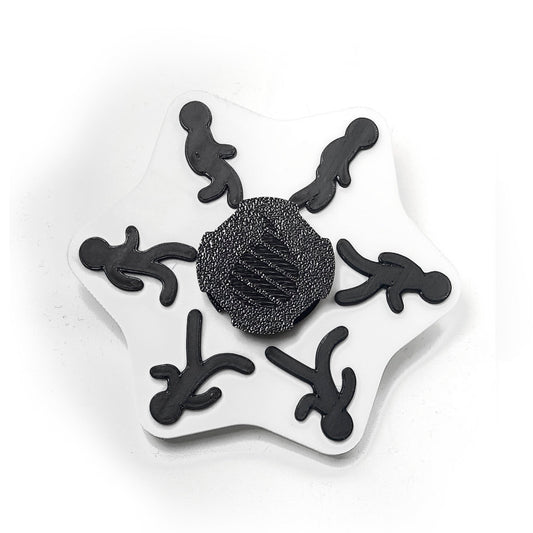 Dual Color Stick Person Animated Spinner (Please Read Description Before Purchase for How To: Viewing Instructions)
