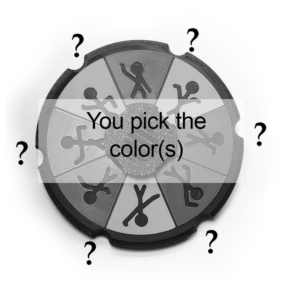 Custom Color Dancing Stick Person animated spinner (Please Read Description Before Purchase for How To: Viewing Instructions)