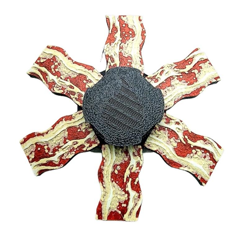 Bacon Animated Zoetrope *Please Read Info Before Purchase/ Phone, Tablet or Handheld Spinner Viewer Required to View Animation*