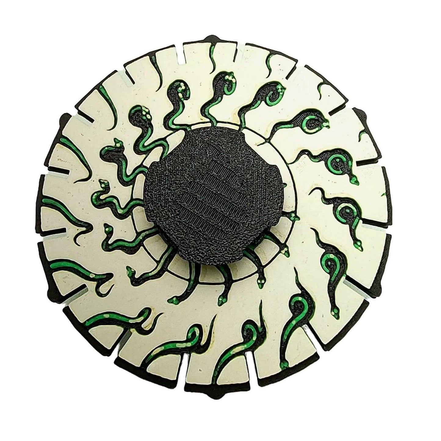 Phenakistoscope Snakes Animated Zoetrope *Please Read Info Before Purchase/ Phone, Tablet or Handheld Spinner Viewer Required to View Animation*