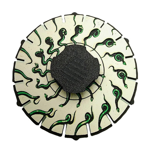 Phenakistoscope Snakes Animated Zoetrope *Please Read Info Before Purchase/ Phone, Tablet or Handheld Spinner Viewer Required to View Animation*