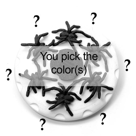 Custom Dual Color 3D Spiders Animated Spinner (Please Read Description Before Purchase for How To: Viewing Instructions)