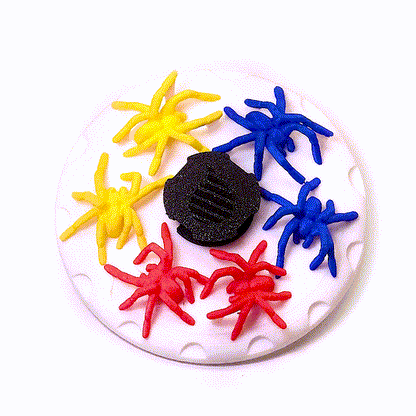 Multi Color 3D Spiders (Please Read Description Before Purchase for How To: Viewing Instructions)