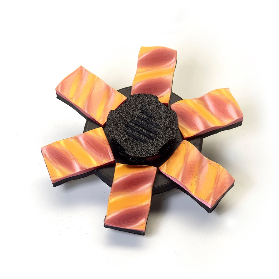 Dual Color 3D Wave animated spinner (Please Read Description Before Purchase for How To: Viewing Instructions)