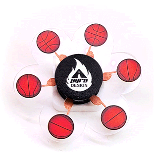 Basketball Spinning *Please Read Info Before Purchase/ Phone, Tablet or Handheld Spinner Viewer Required to View Animation*
