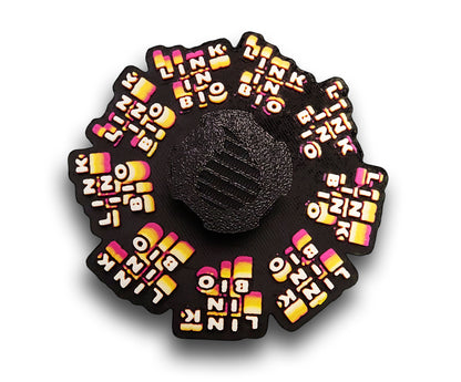 Link in Bio Animated Zoetrope *Please Read Info Before Purchase/ Phone, Tablet or Handheld Spinner Viewer Required to View Animation*