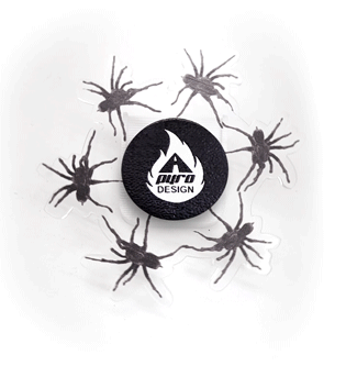 Hairy Spider *Please Read Info Before Purchase/ Phone, Tablet or Handheld Spinner Viewer Required to View Animation*