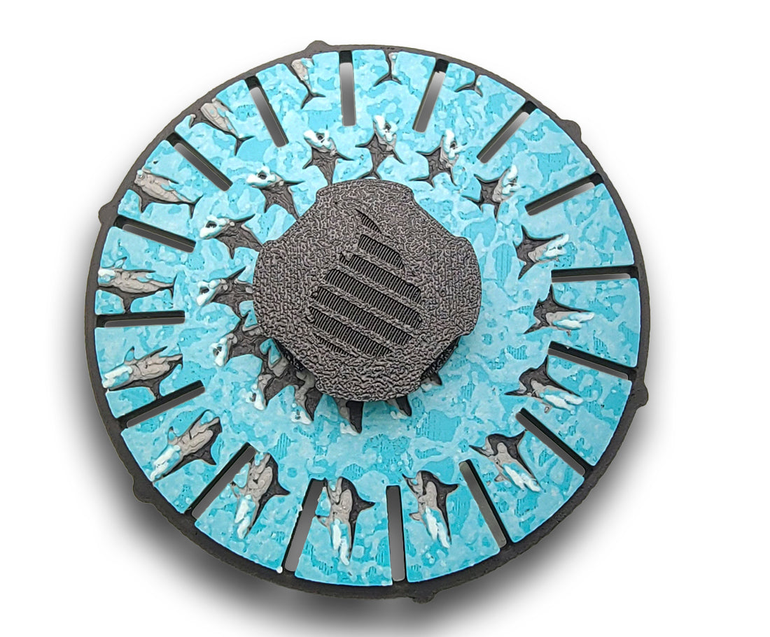 Phenakistoscope Shark Animated Zoetrope *Please Read Info Before Purchase/ Phone, Tablet or Handheld Spinner Viewer Required to View Animation*