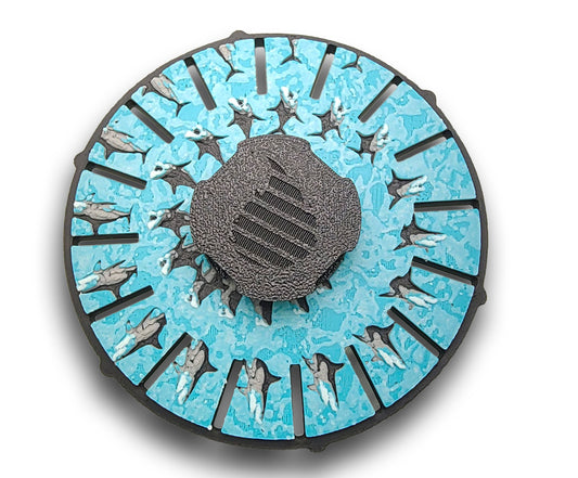 Phenakistoscope Shark Animated Zoetrope *Please Read Info Before Purchase/ Phone, Tablet or Handheld Spinner Viewer Required to View Animation*