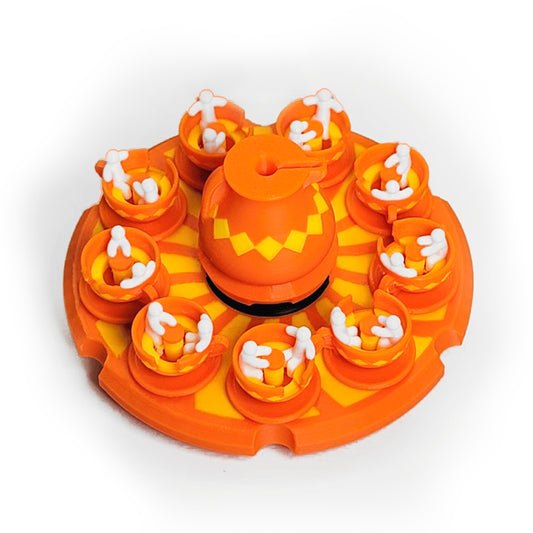 Multi Color 3D Tea Cup Ride Animated Spinner (Please Read Description Before Purchase for How To: Viewing Instructions)