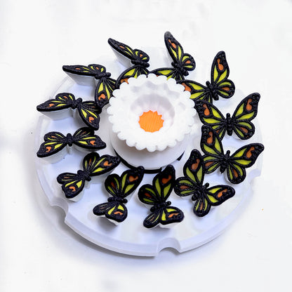 Multi Color Butterfly Animated Spinner (Please Read Description Before Purchase for How To: Viewing Instructions)