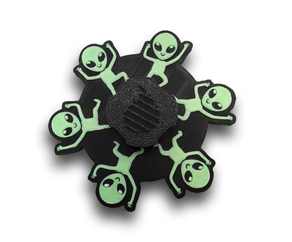 Dancing Alien Animated Zoetrope *Please Read Info Before Purchase/ Phone, Tablet or Handheld Spinner Viewer Required to View Animation*