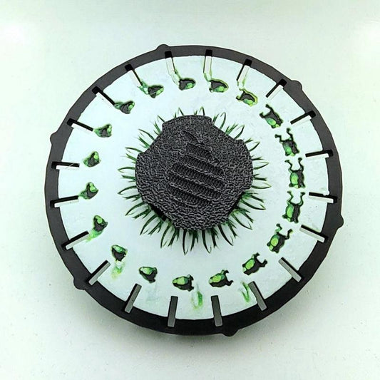 Phenakistoscope Frog Animated Zoetrope *Please Read Info Before Purchase/ Phone, Tablet or Handheld Spinner Viewer Required to View Animation*