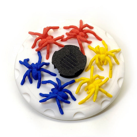 3D Rainbow Spiders *Please Read Info Before Purchase/ Phone, Tablet or Handheld Spinner Viewer Required to View Animation*
