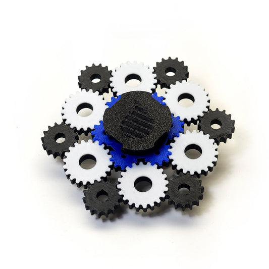 Multi Colored Layered Complicated Gears Animated Spinner (Please Read Description Before Purchase for How To: Viewing Instructions)