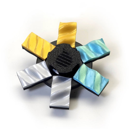 Multi Colored 3D Wave Animated Spinner (Please Read Description Before Purchase for How To: Viewing Instructions)