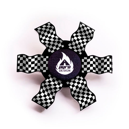 Checkered Flag *Please Read Info Before Purchase/ Phone, Tablet or Handheld Spinner Viewer Required to View Animation*
