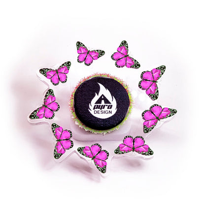 Pink Butterflies *Please Read Info Before Purchase/ Phone, Tablet or Handheld Spinner Viewer Required to View Animation*